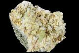 Lustrous Yellow Apatite Crystal on Feldspar - Morocco #84313-3